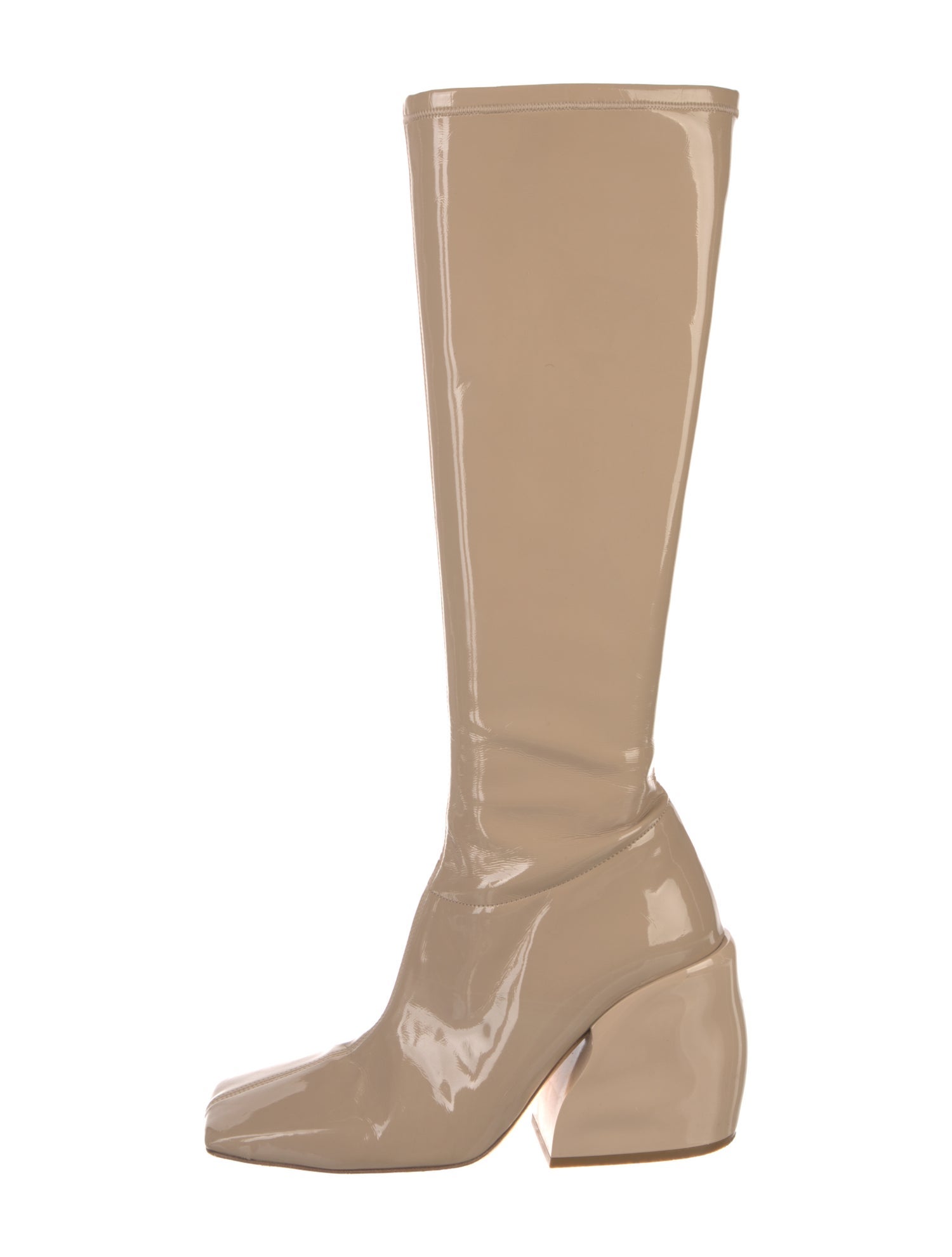 Tibi Patent Leather Riding Boots