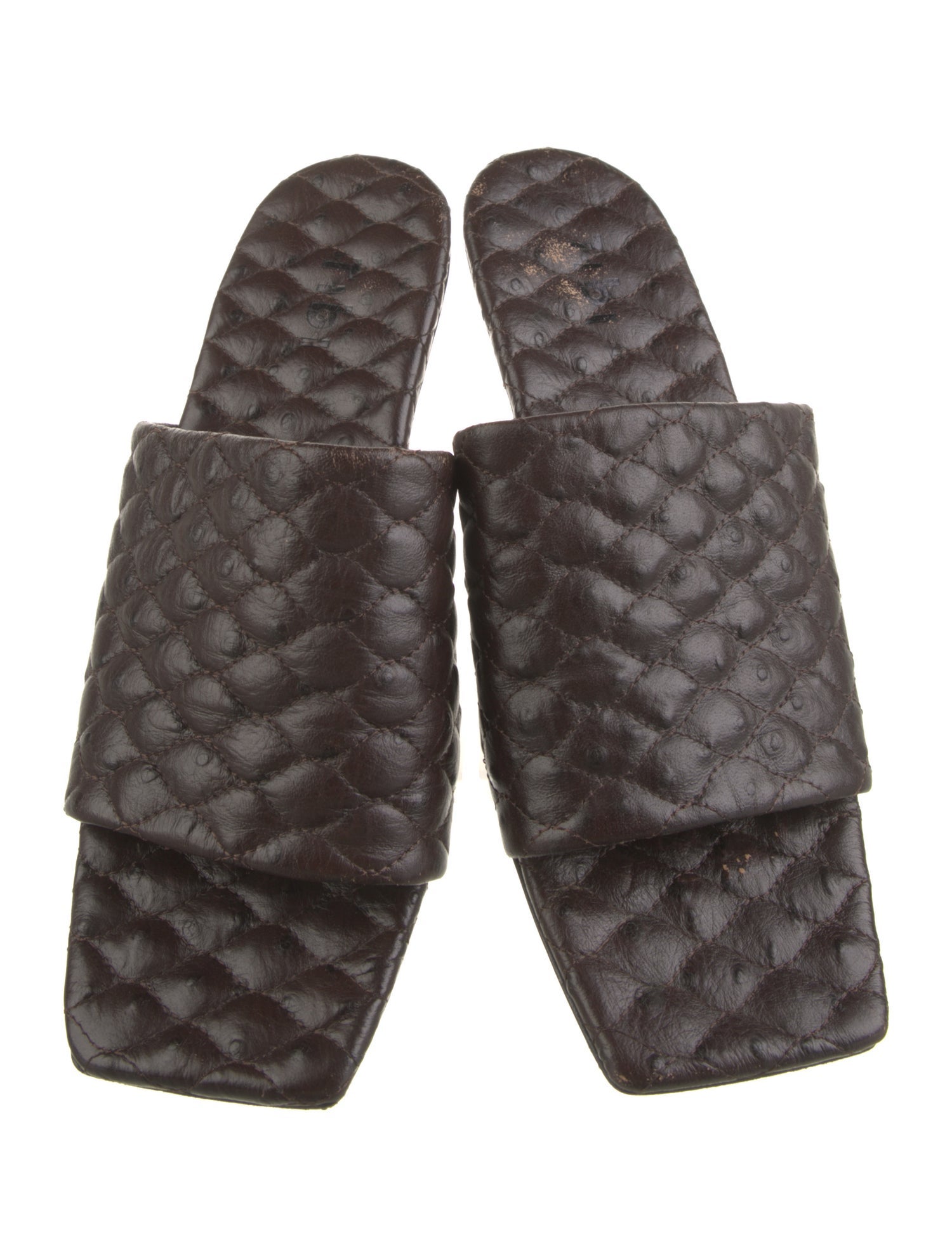 Tibi Leather Slides