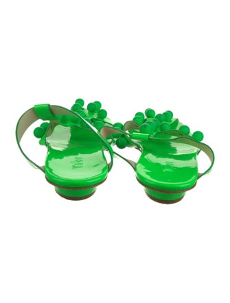 Tibi Patent Leather Slides