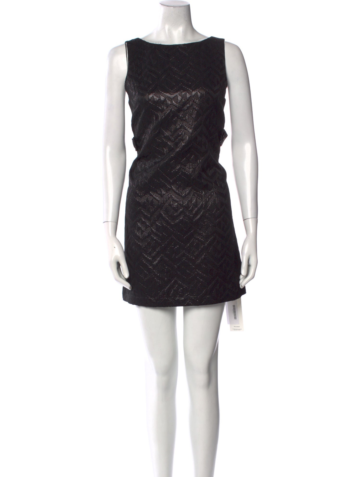 Tibi Bateau Neckline Mini Dress