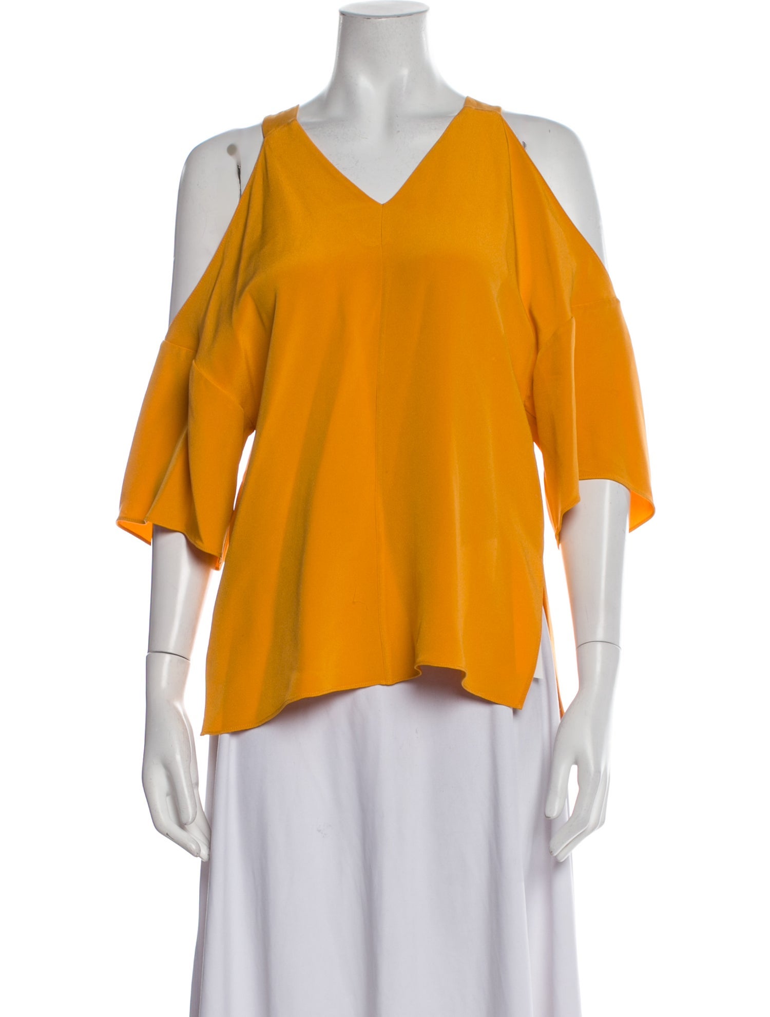 Tibi Silk V-Neck Blouse