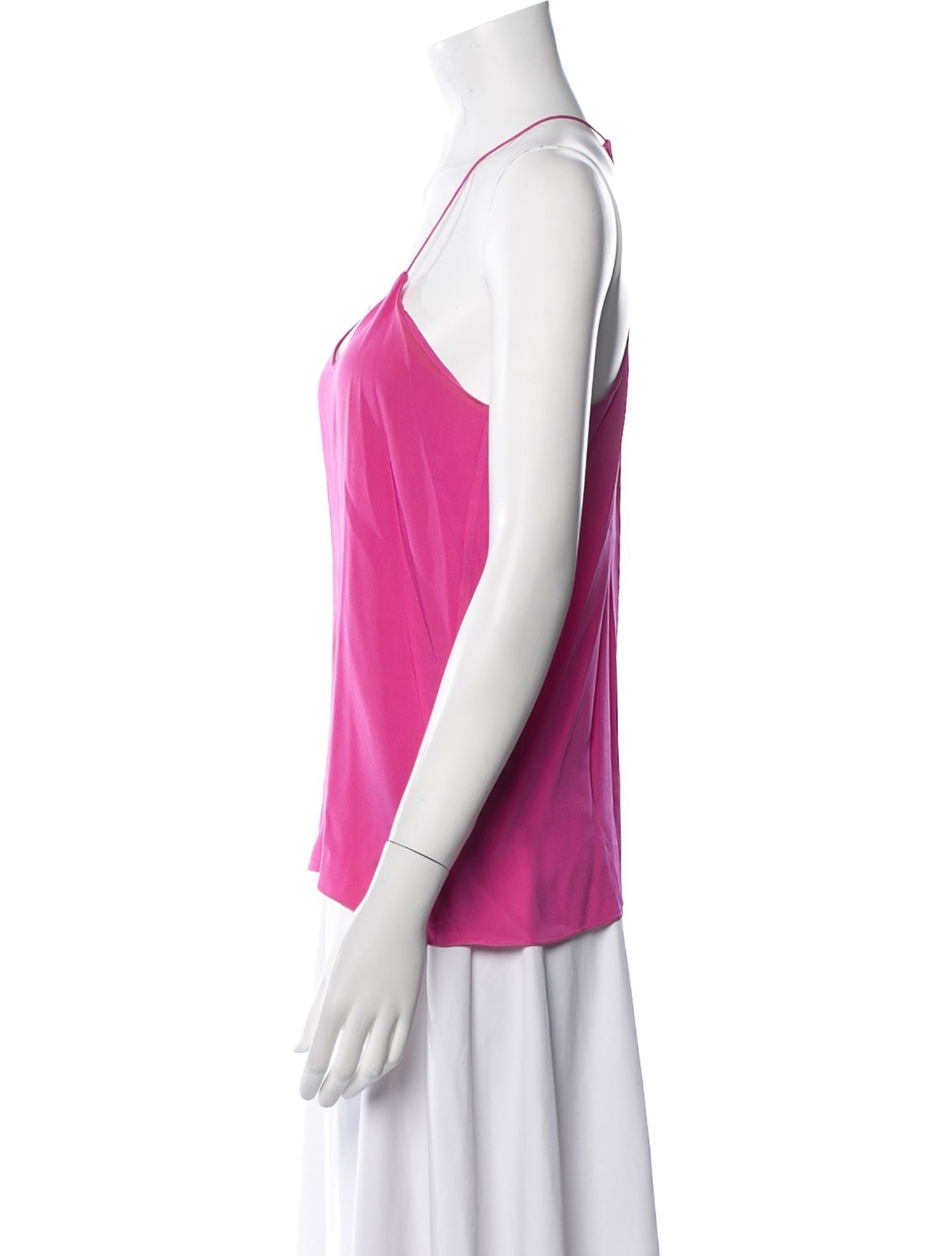 Tibi Silk V-Neck Top