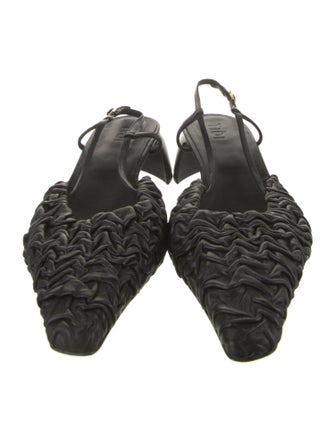 Tibi Leather Slingback Pumps