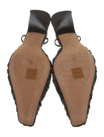 Tibi Leather Slingback Pumps