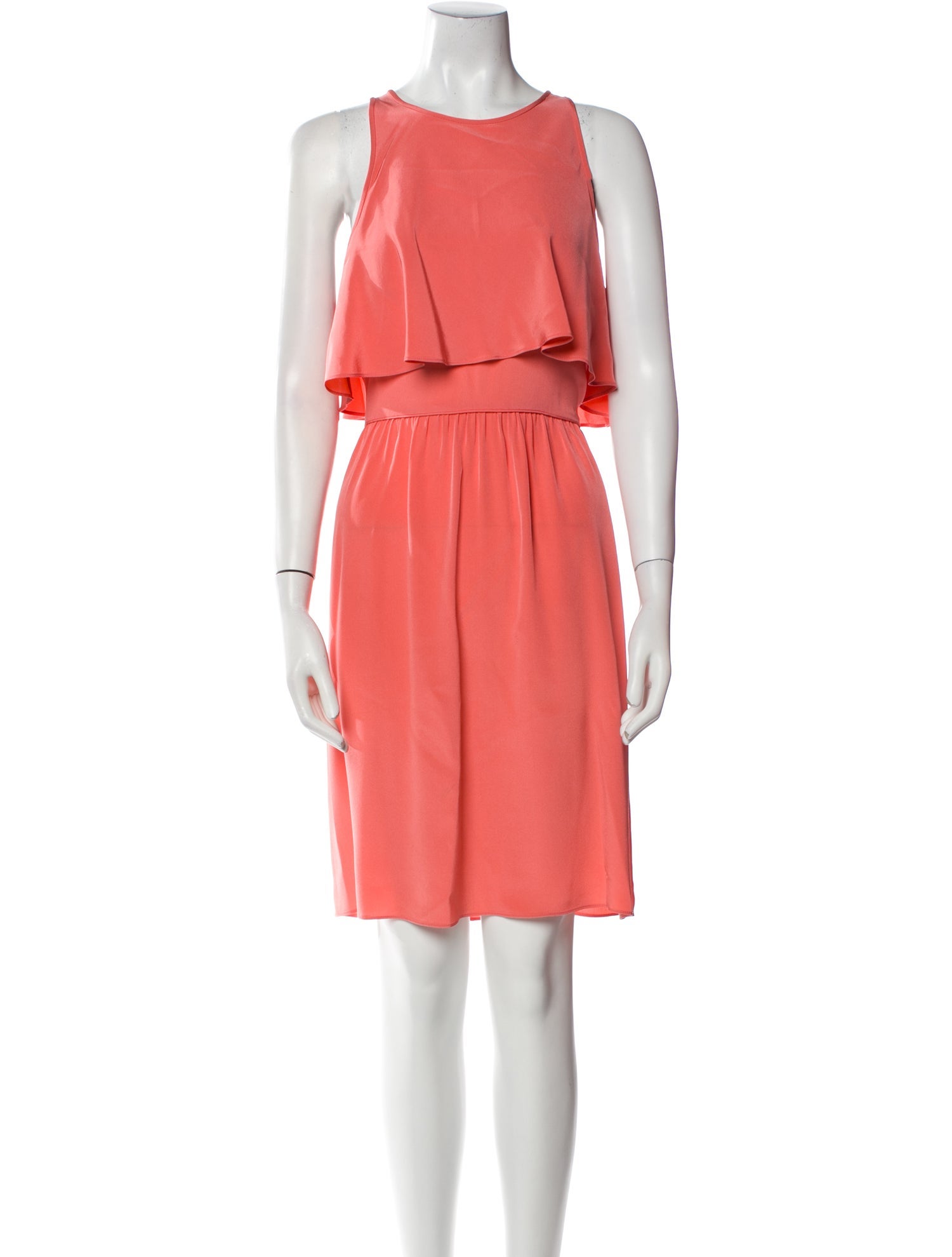 Tibi Crew Neck Knee-Length Dress