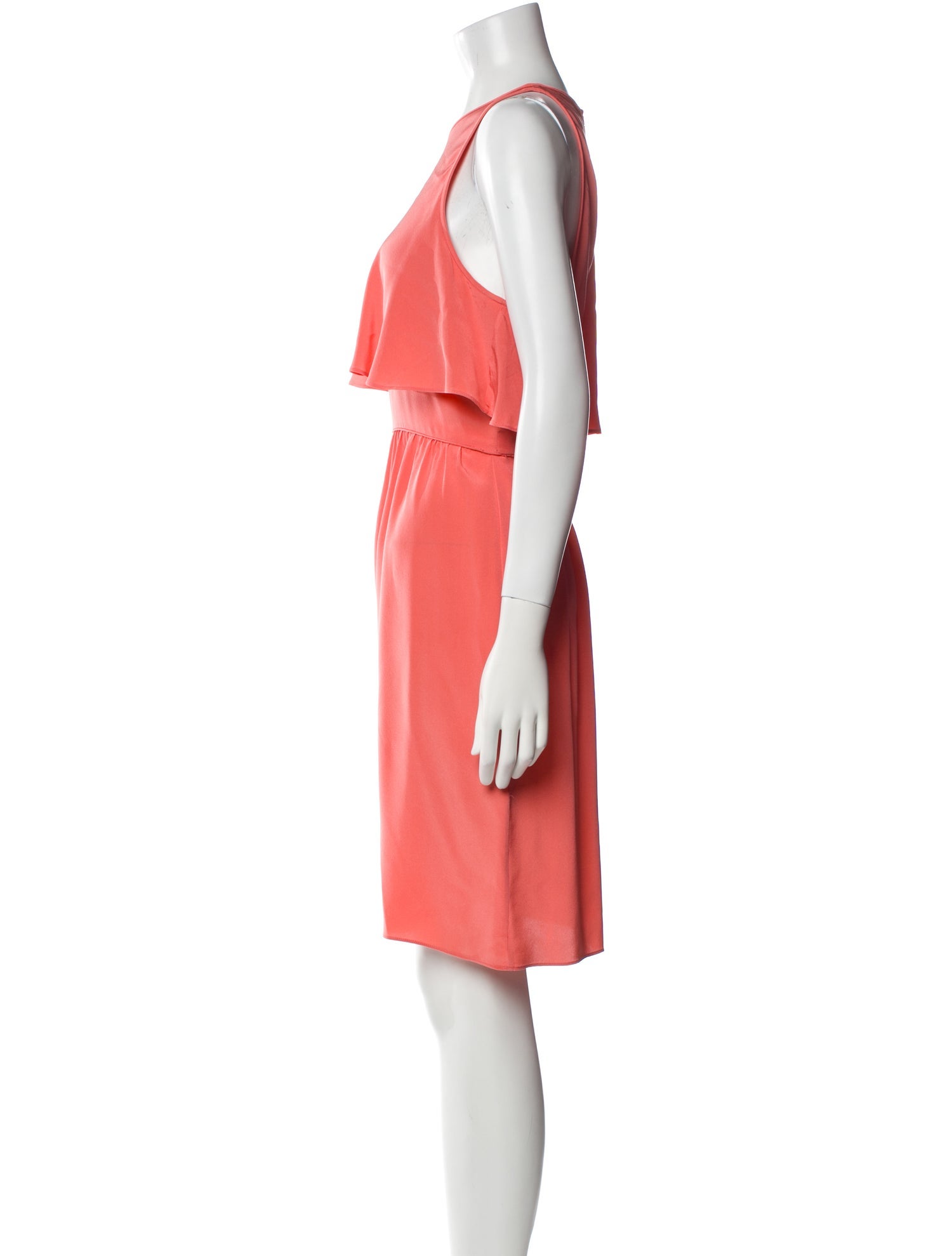 Tibi Crew Neck Knee-Length Dress