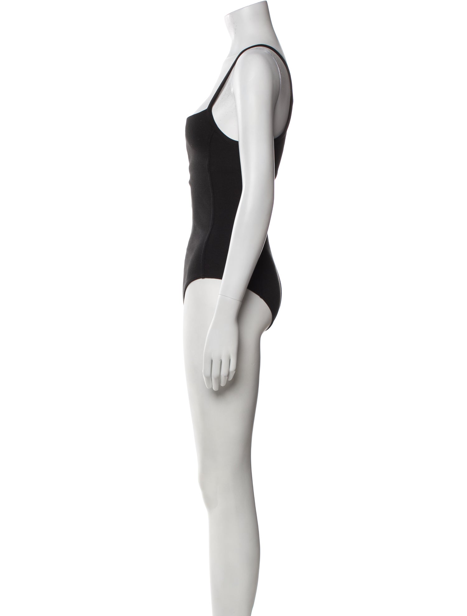 Tibi Square Neckline Sleeveless Bodysuit