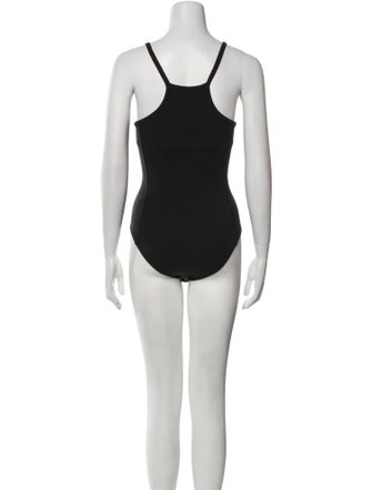Tibi Square Neckline Sleeveless Bodysuit