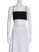Tibi Square Neckline Sleeveless Crop Top
