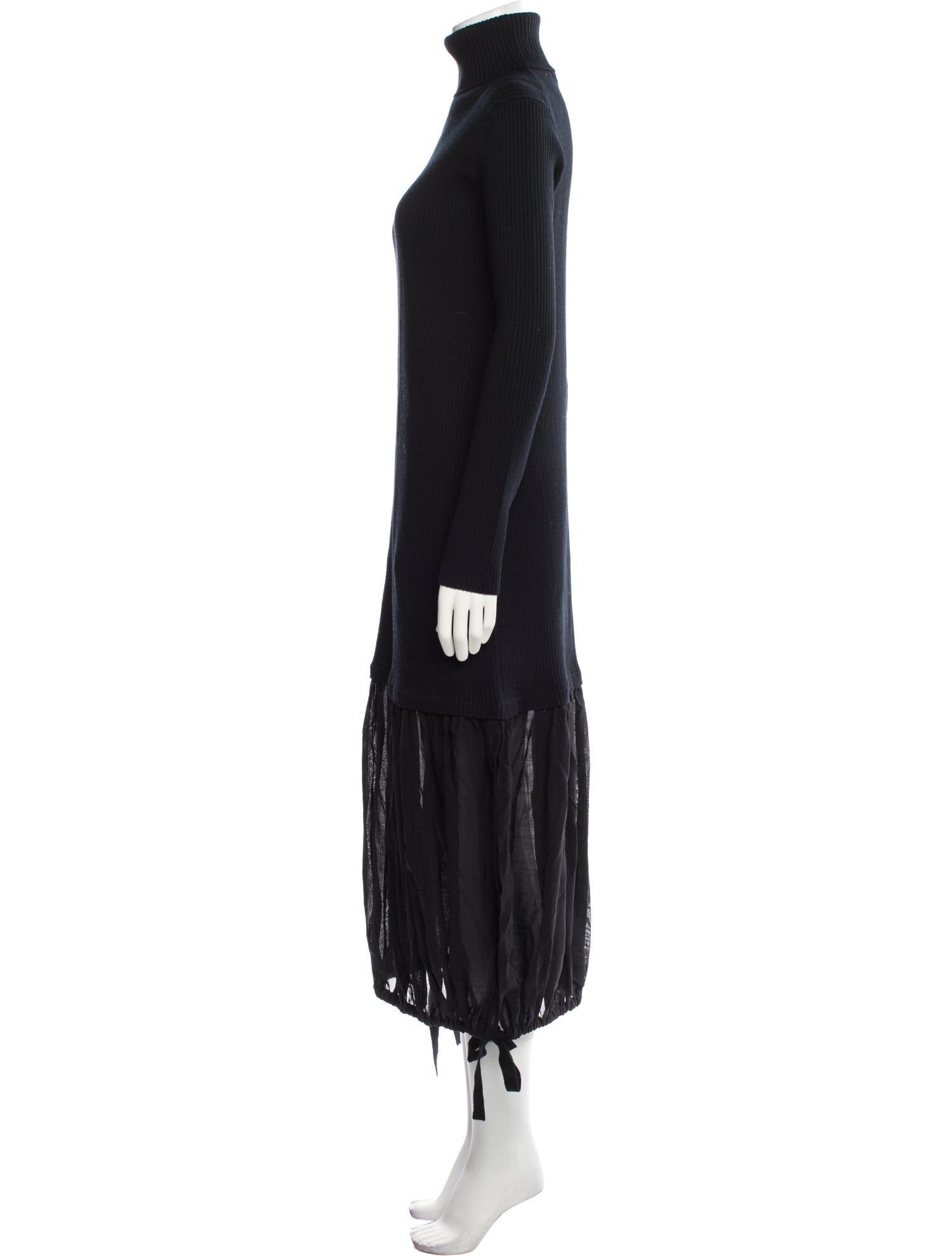 Tibi Merino Wool Long Dress