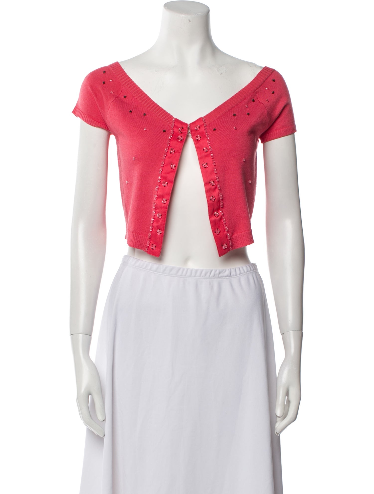 Tibi Silk V-Neck Sweater