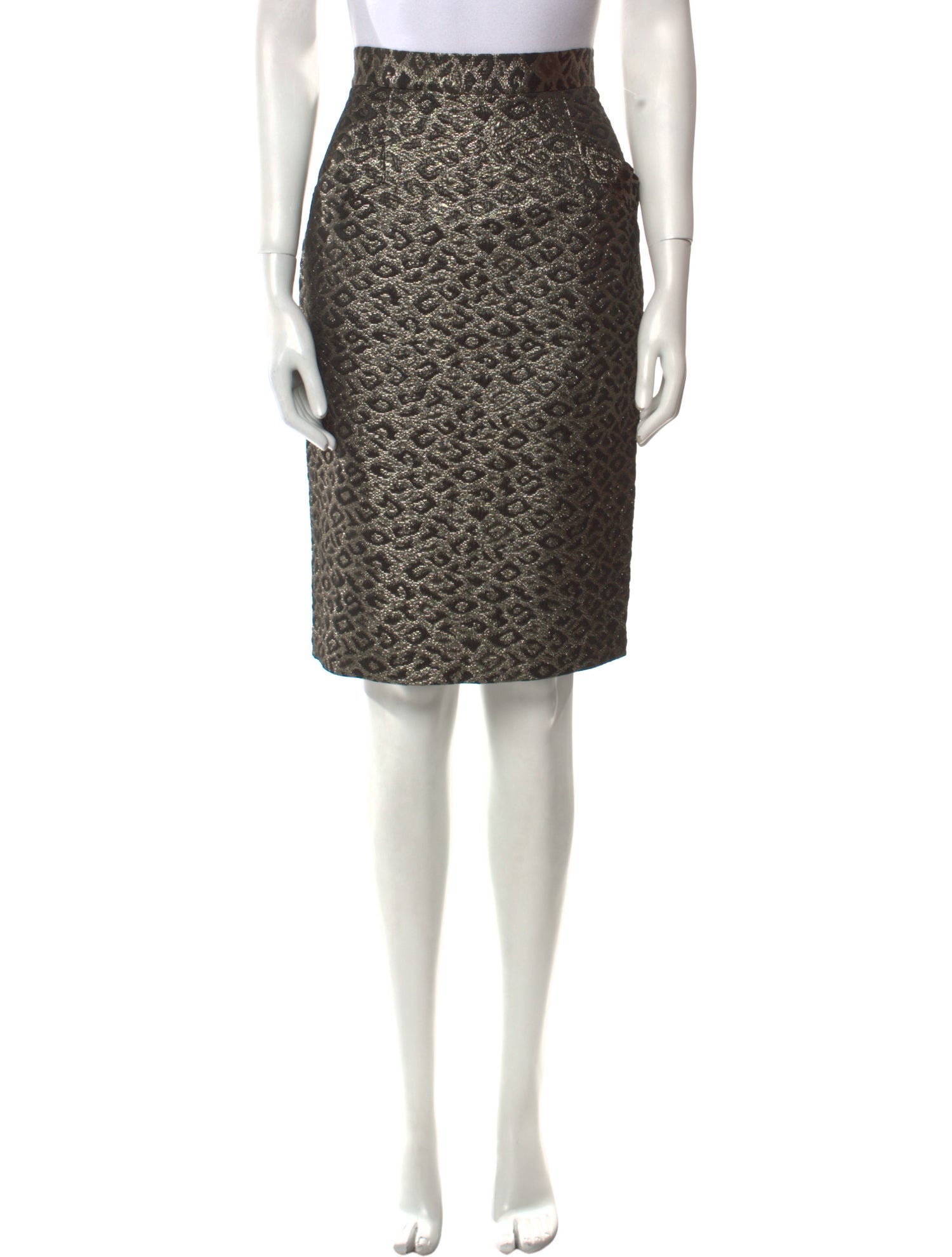 Tibi Printed Knee-Length Skirt