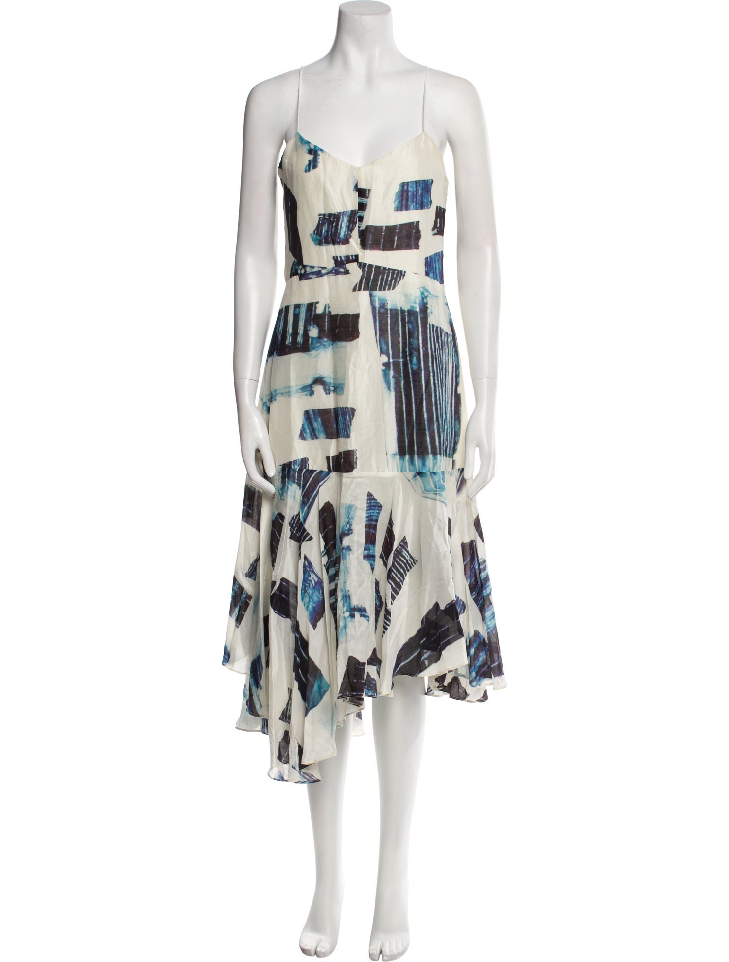 Tibi Printed Midi Length Dress