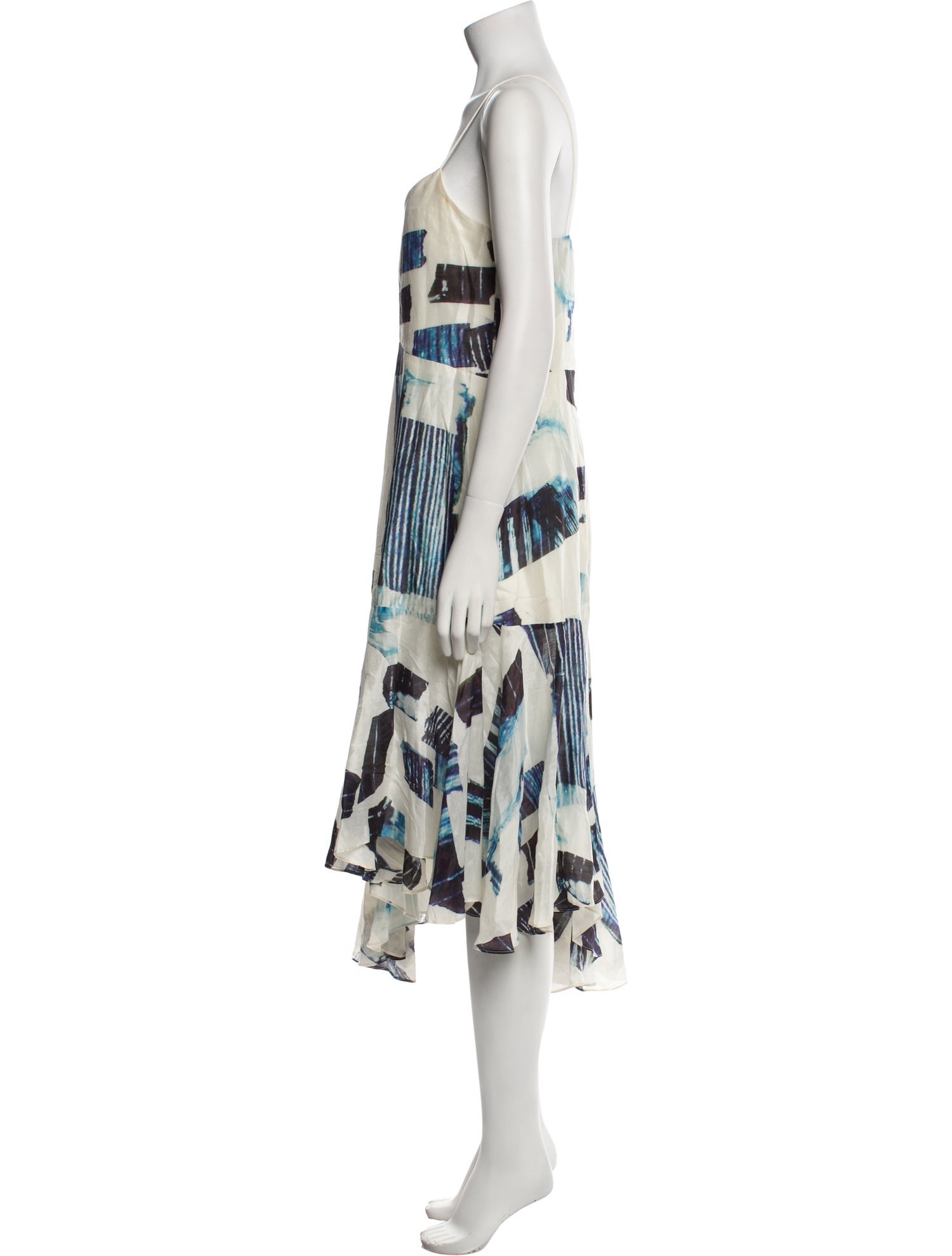 Tibi Printed Midi Length Dress