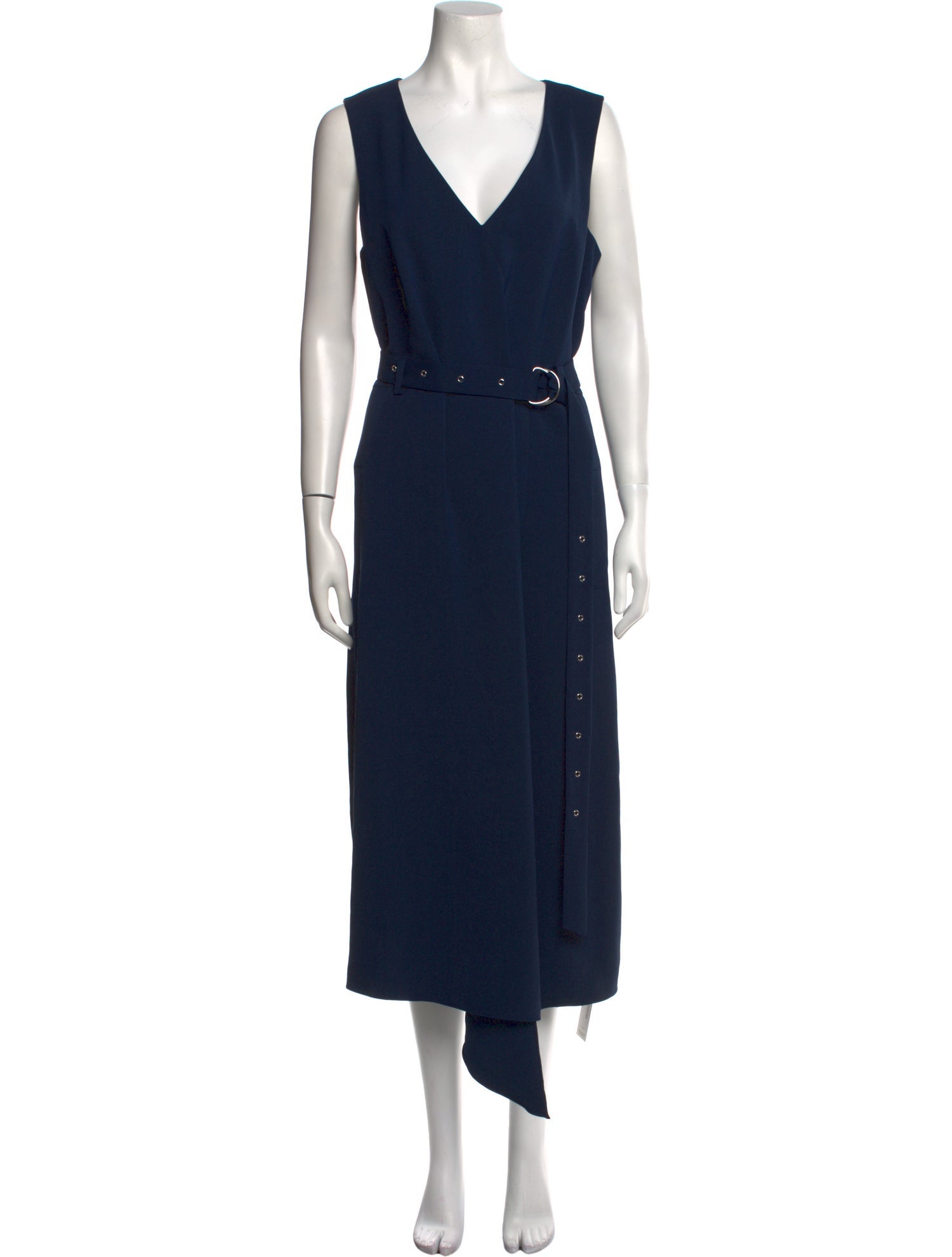 Tibi V-Neck Long Dress