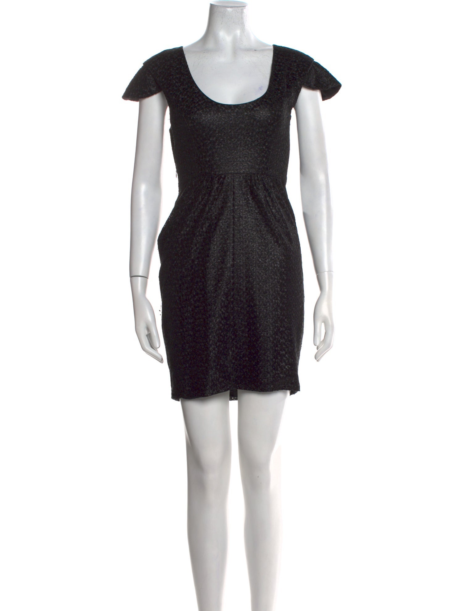 Tibi Scoop Neck Mini Dress