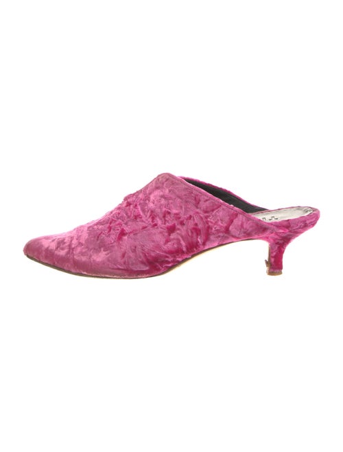 Tibi Velvet Mules