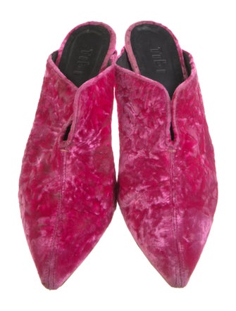 Tibi Velvet Mules