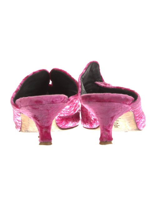 Tibi Velvet Mules