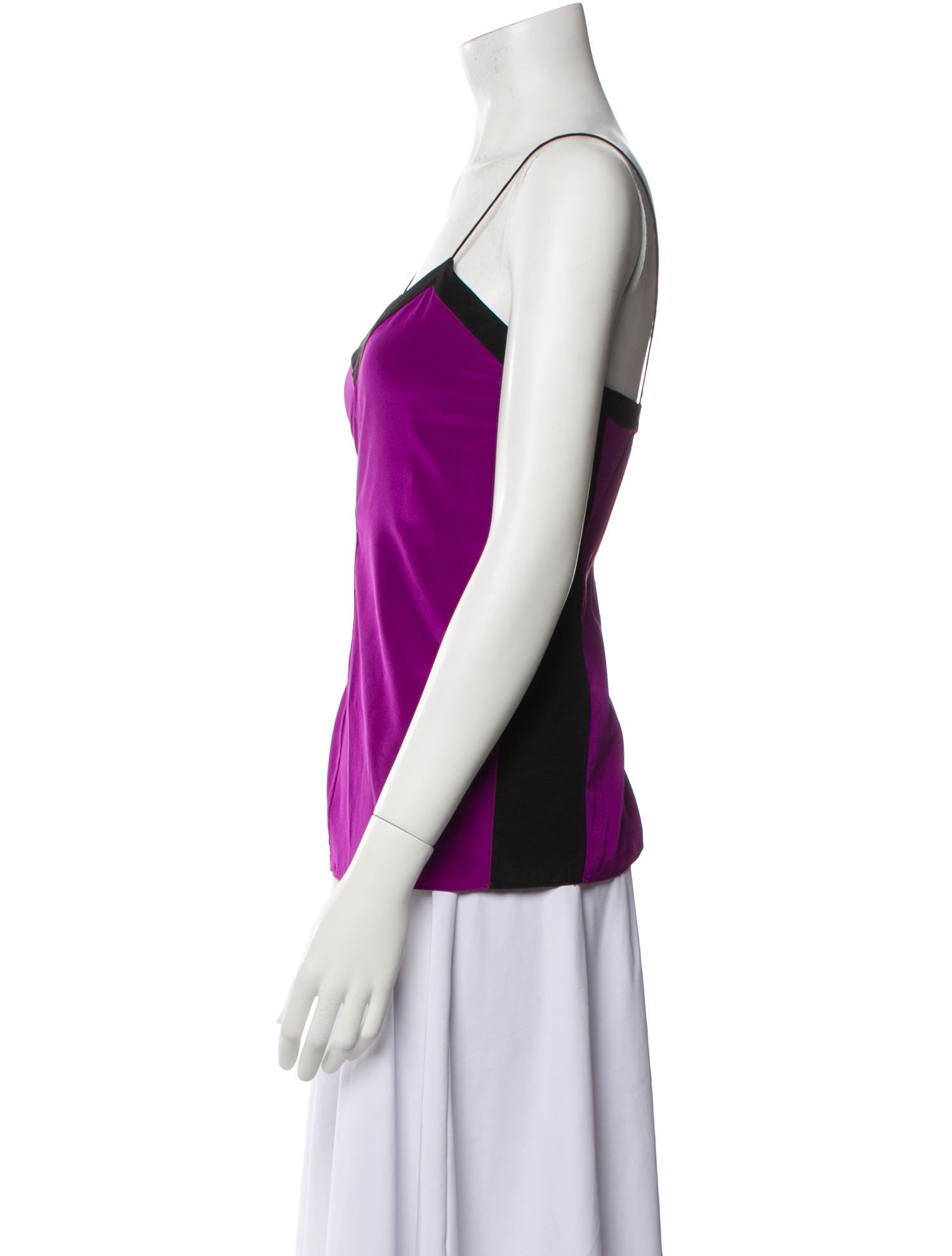 Tibi Silk V-Neck Top