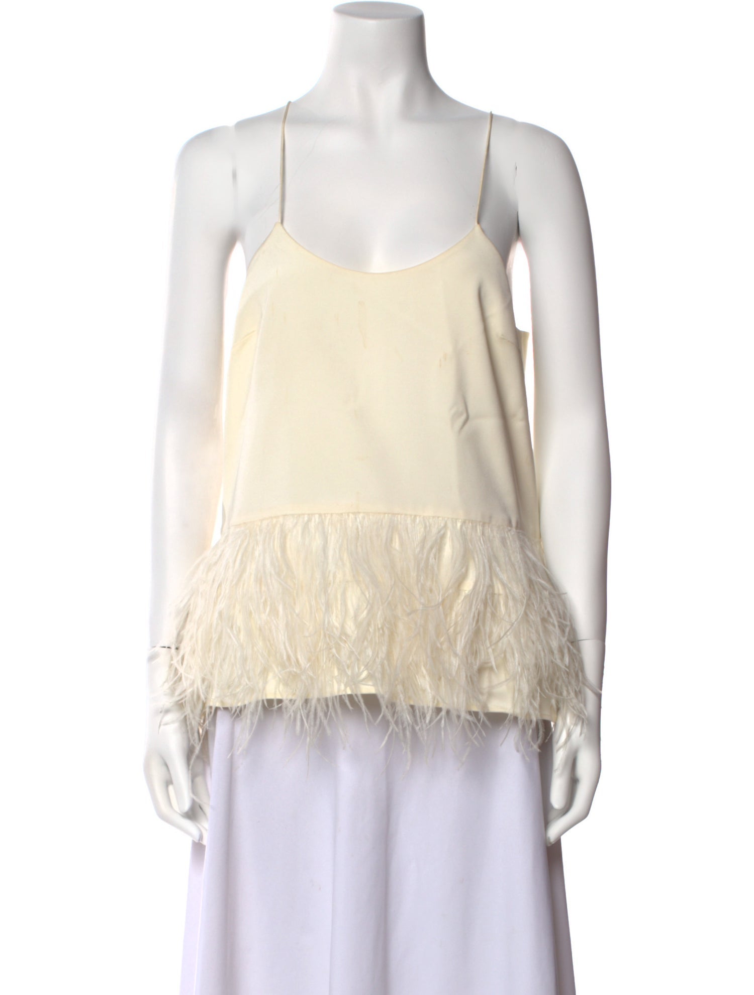 Tibi Square Neckline Sleeveless Top