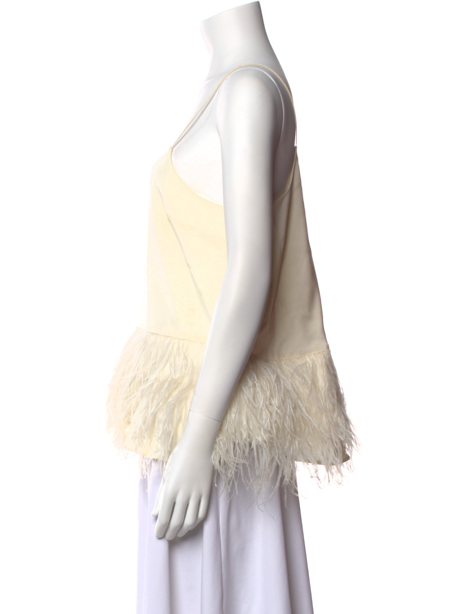 Tibi Square Neckline Sleeveless Top