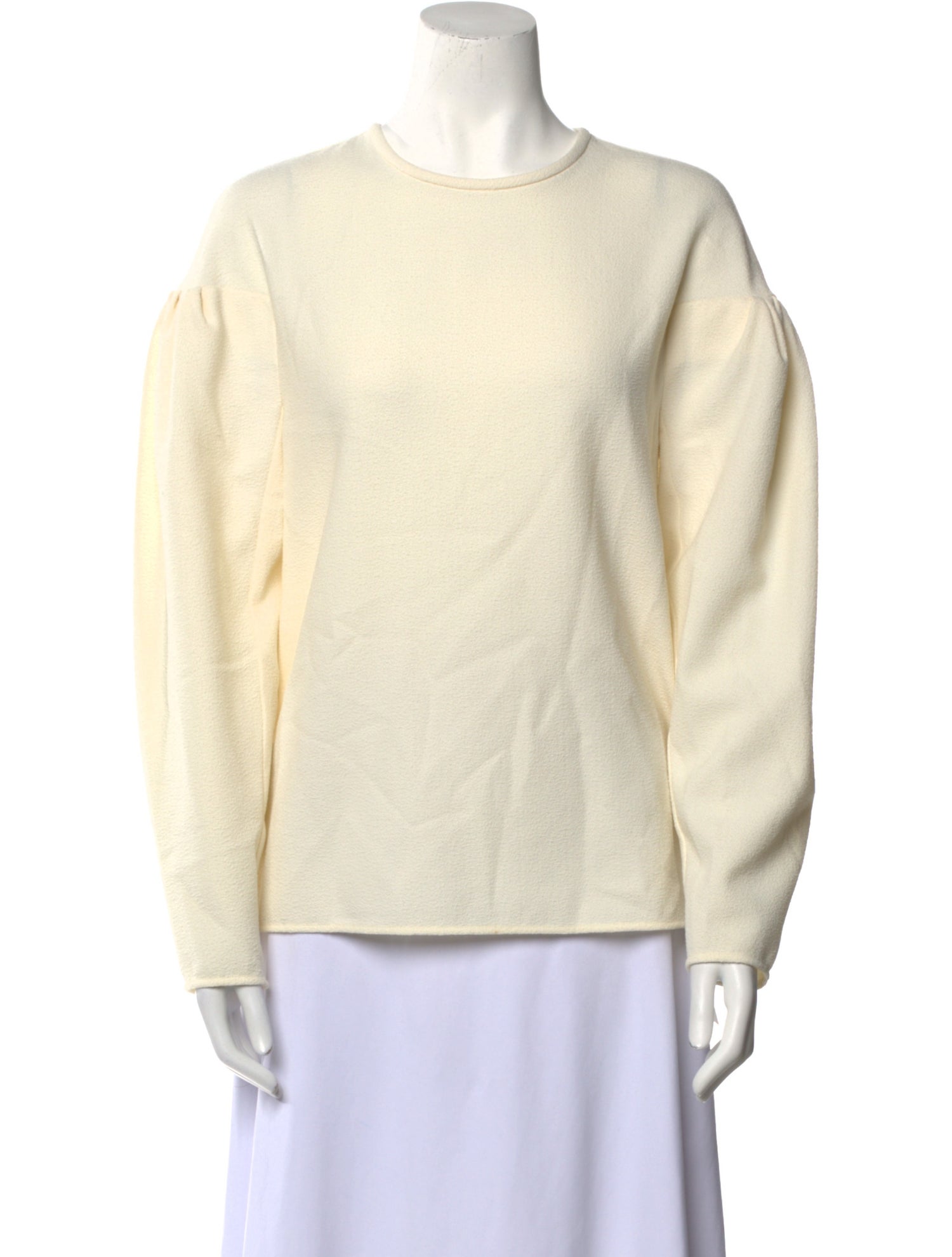 Tibi Crew Neck Long Sleeve Sweatshirt