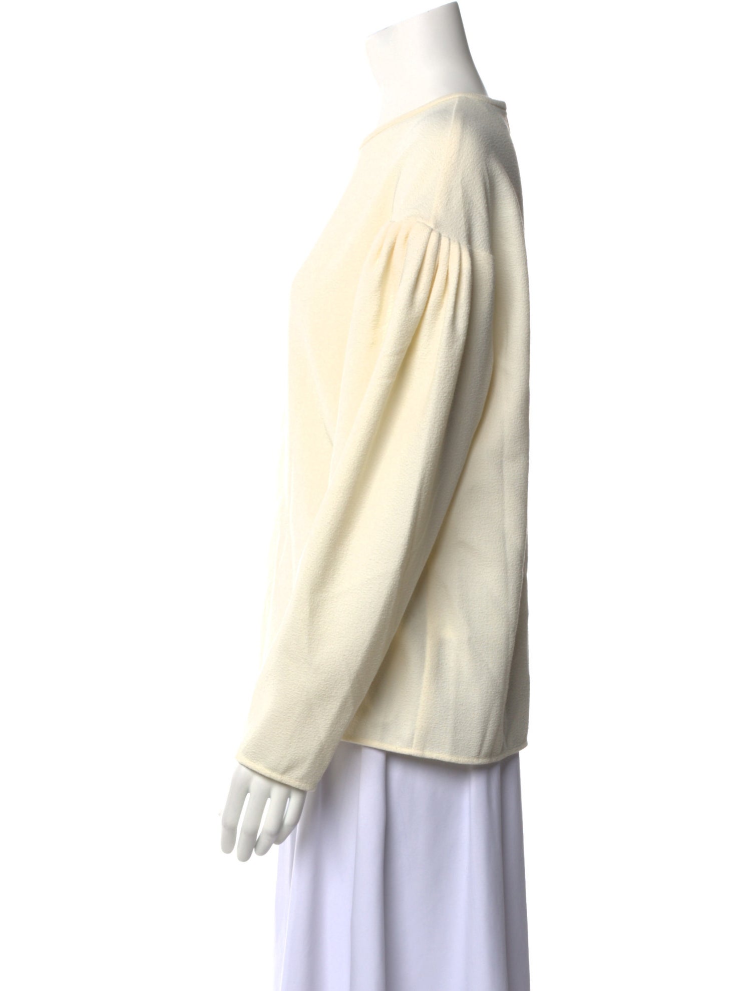 Tibi Crew Neck Long Sleeve Sweatshirt