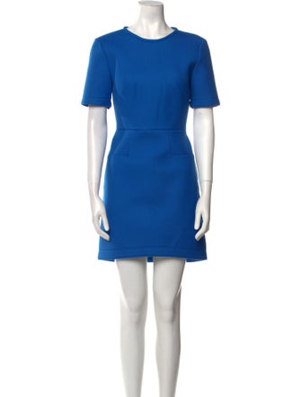 Tibi Crew Neck Mini Dress