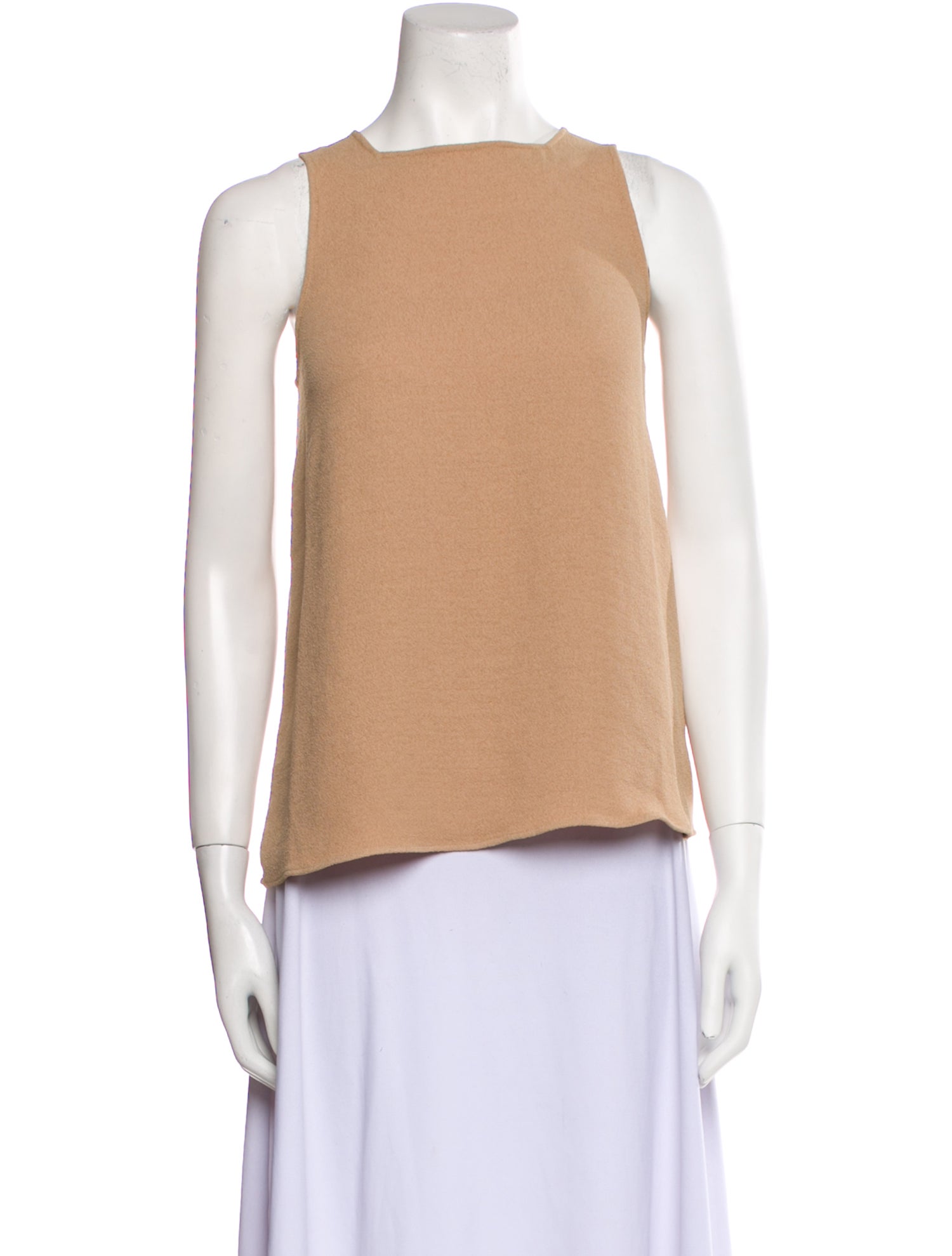 Tibi Square Neckline Sleeveless Top