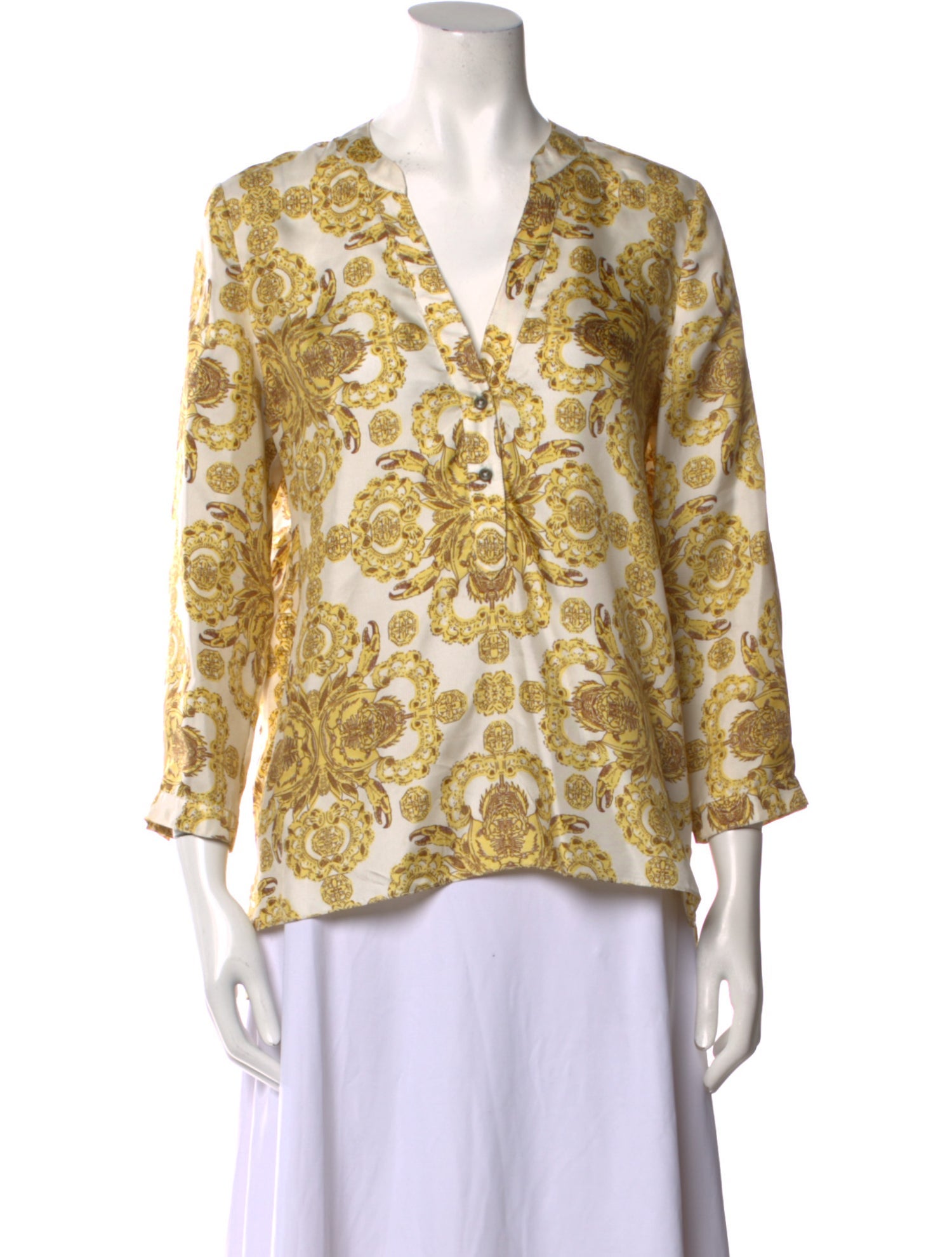 Tibi Silk Printed Blouse