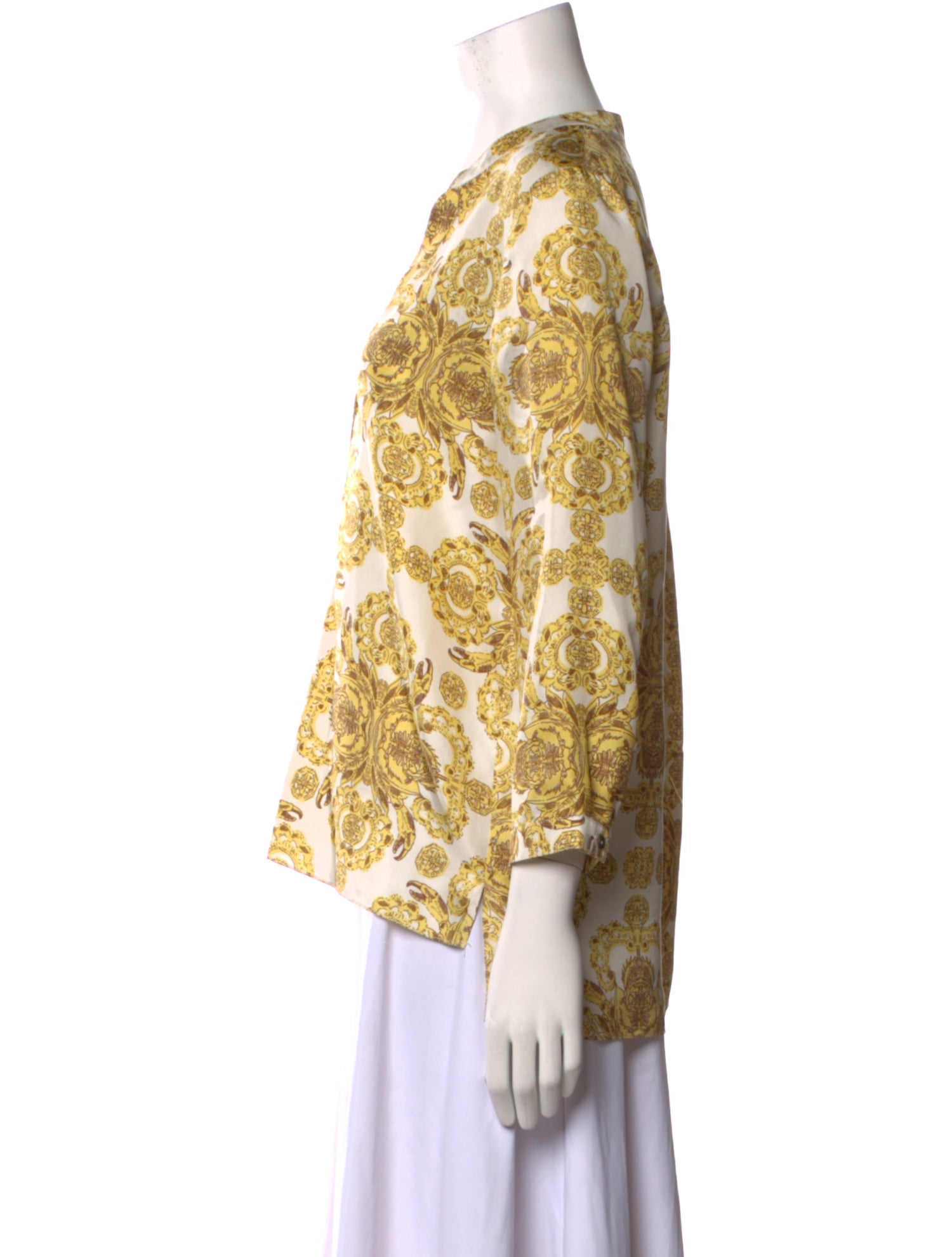 Tibi Silk Printed Blouse