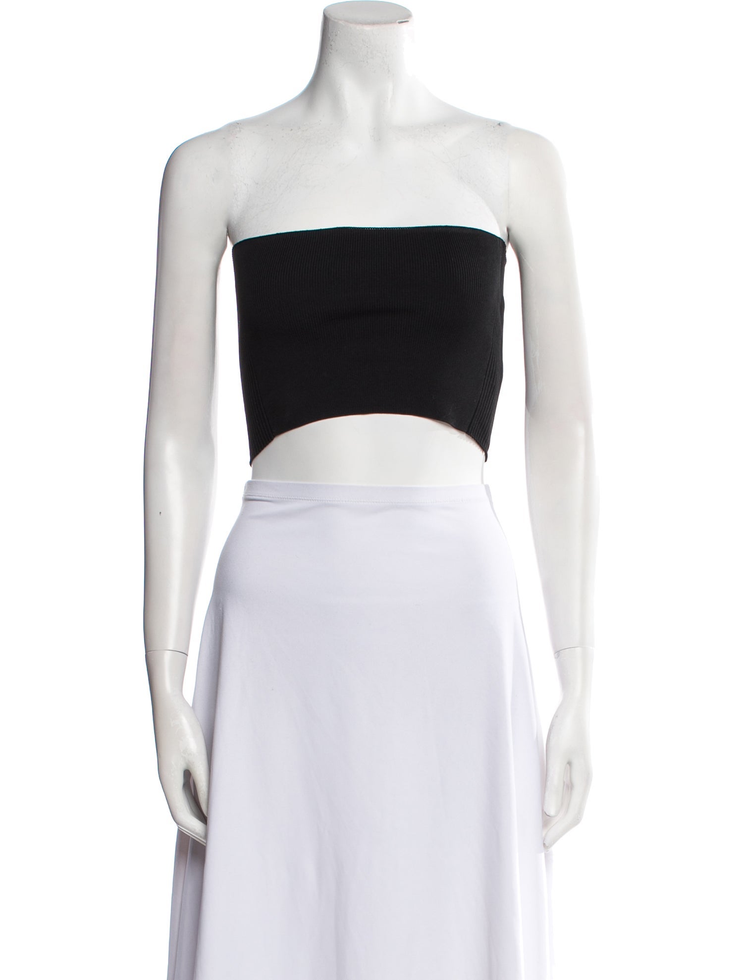 Tibi Strapless Crop Top