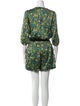 Tibi Silk Floral Print Romper