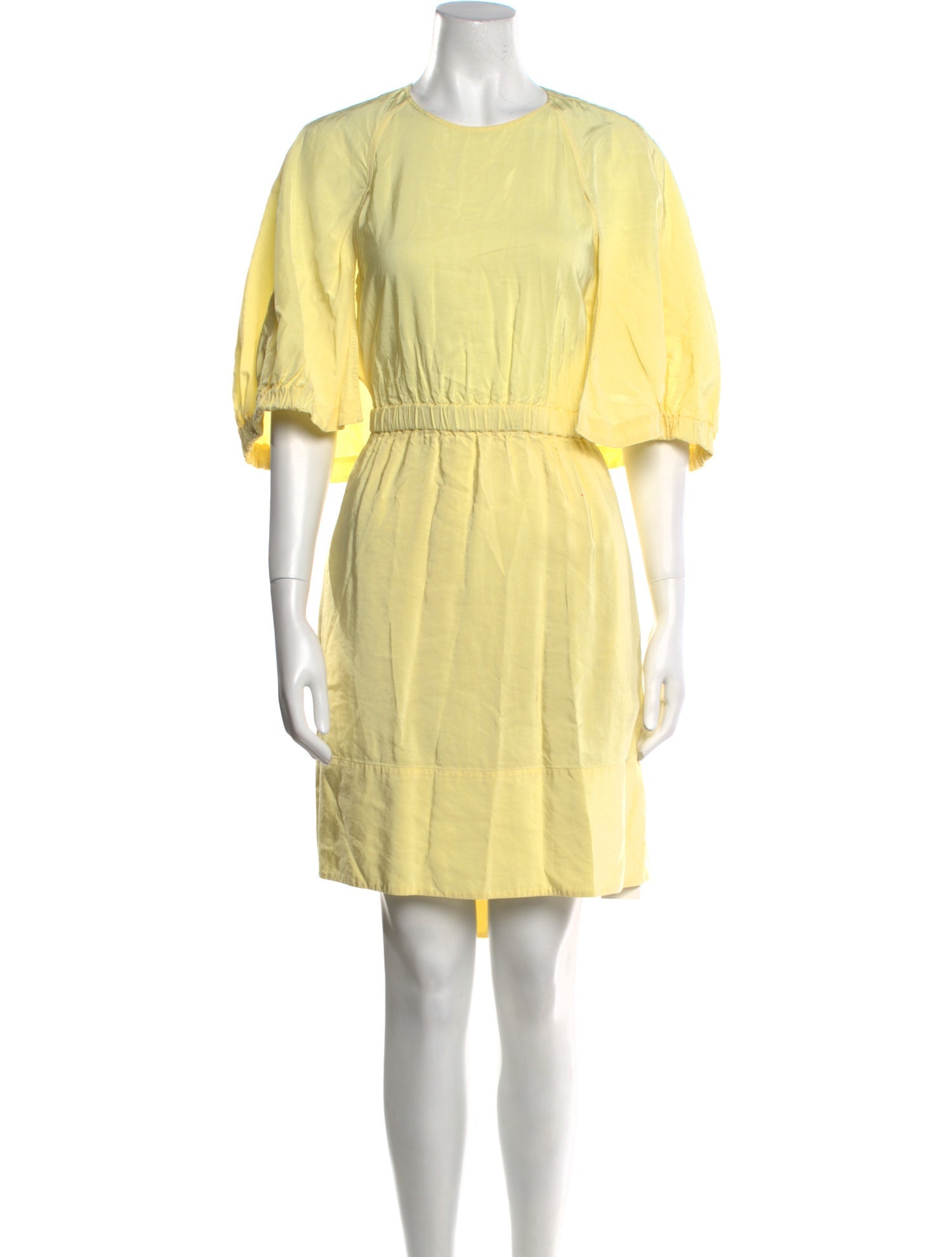 Tibi Crew Neck Knee-Length Dress