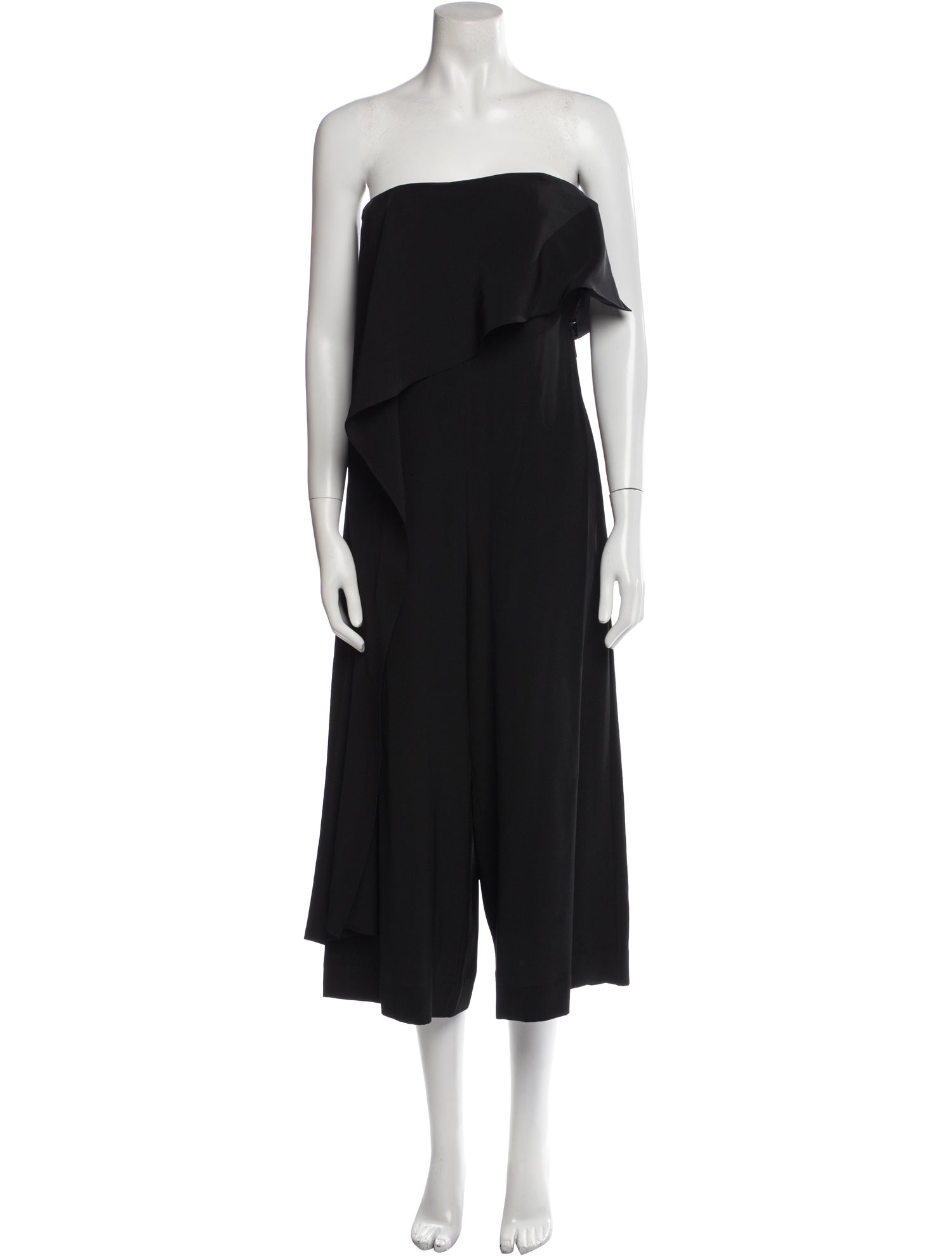 Tibi Silk Strapless Jumpsuit