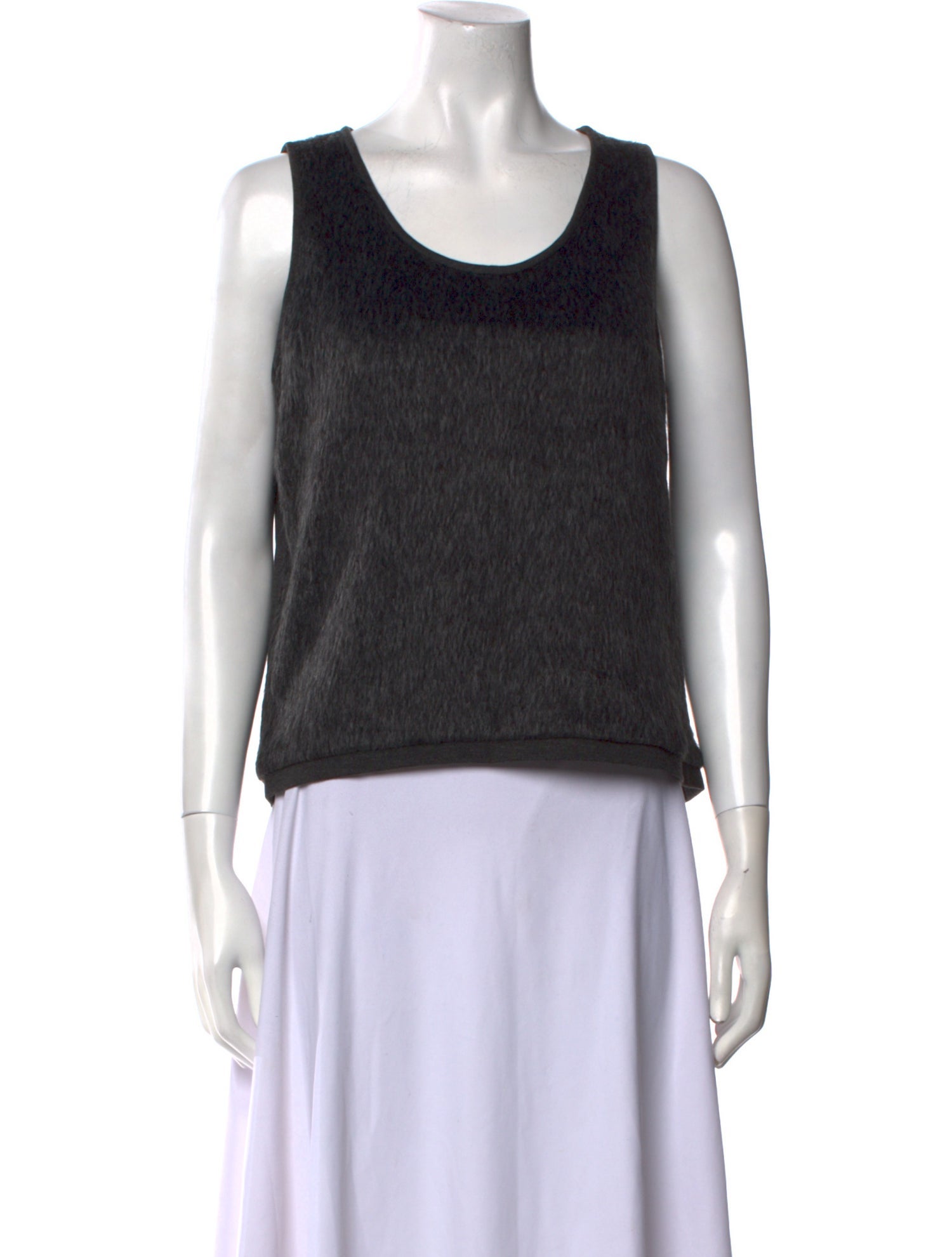Tibi Scoop Neck Sleeveless Top