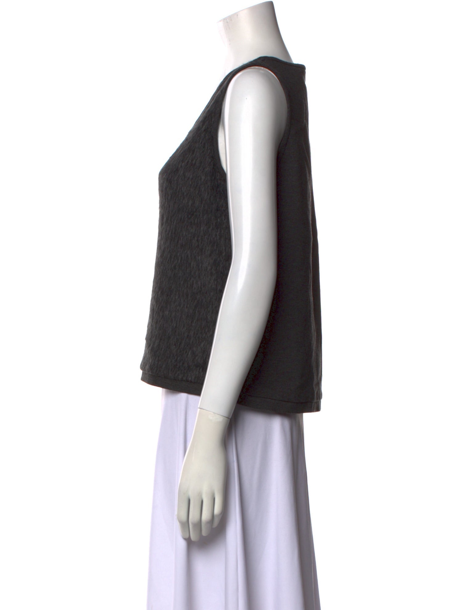 Tibi Scoop Neck Sleeveless Top