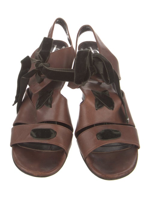 Tibi Leather Slingback Sandals