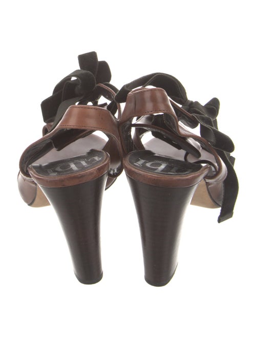 Tibi Leather Slingback Sandals