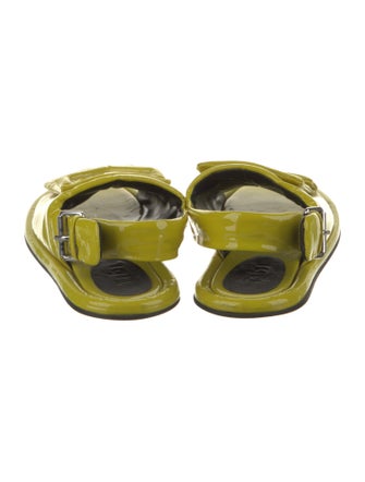 Tibi Patent Leather Slingback Sandals