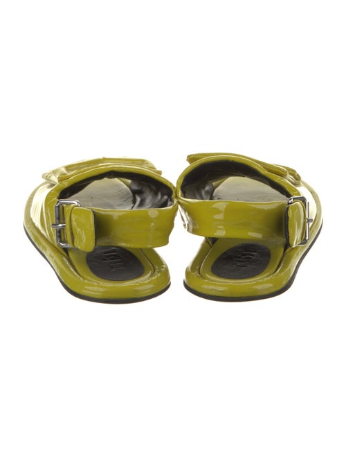 Tibi Patent Leather Slingback Sandals