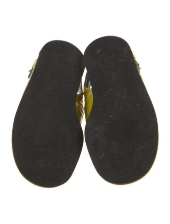 Tibi Patent Leather Slingback Sandals