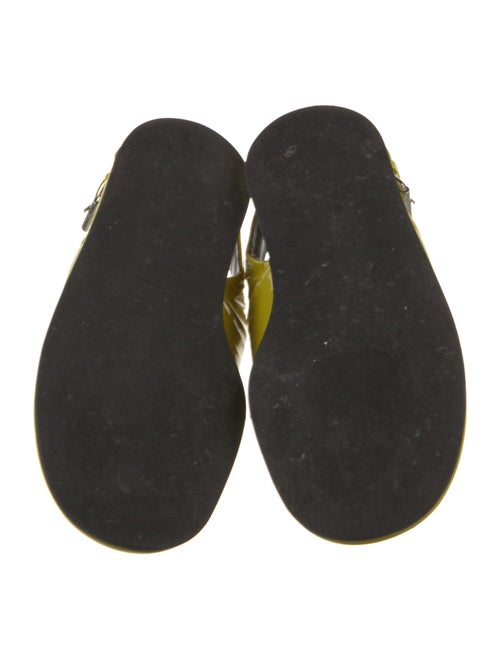 Tibi Patent Leather Slingback Sandals