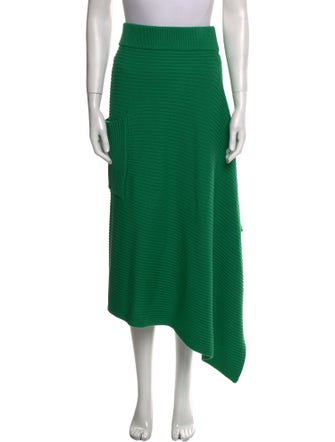 Tibi Merino Wool Midi Length Skirt