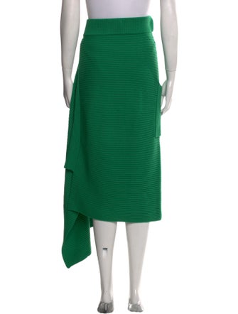 Tibi Merino Wool Midi Length Skirt