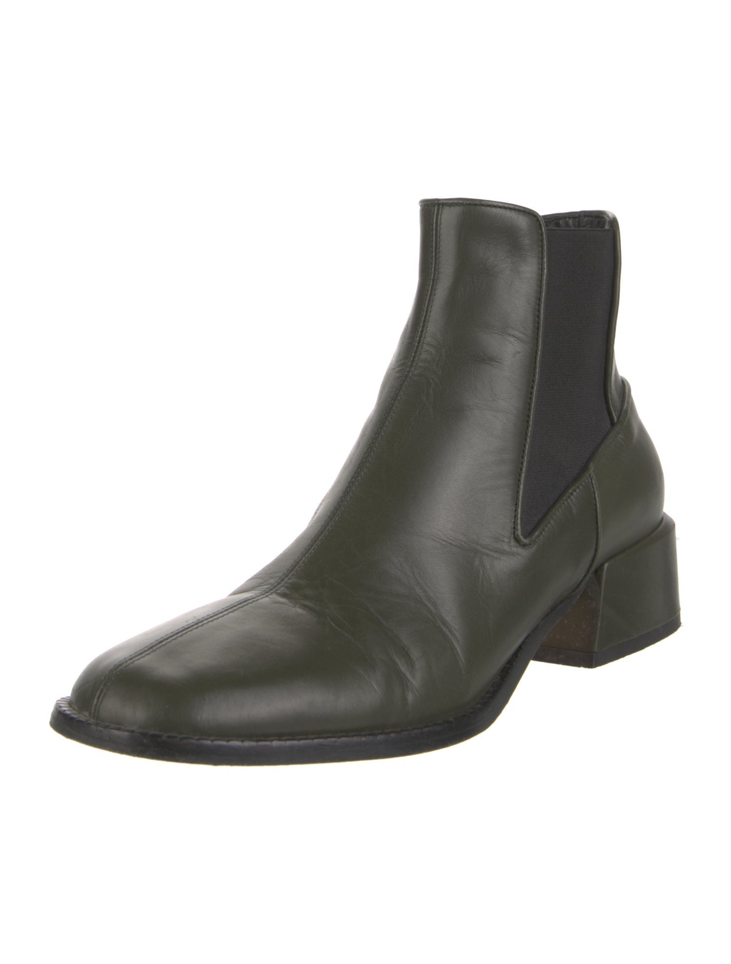 Tibi Leather Chelsea Boots