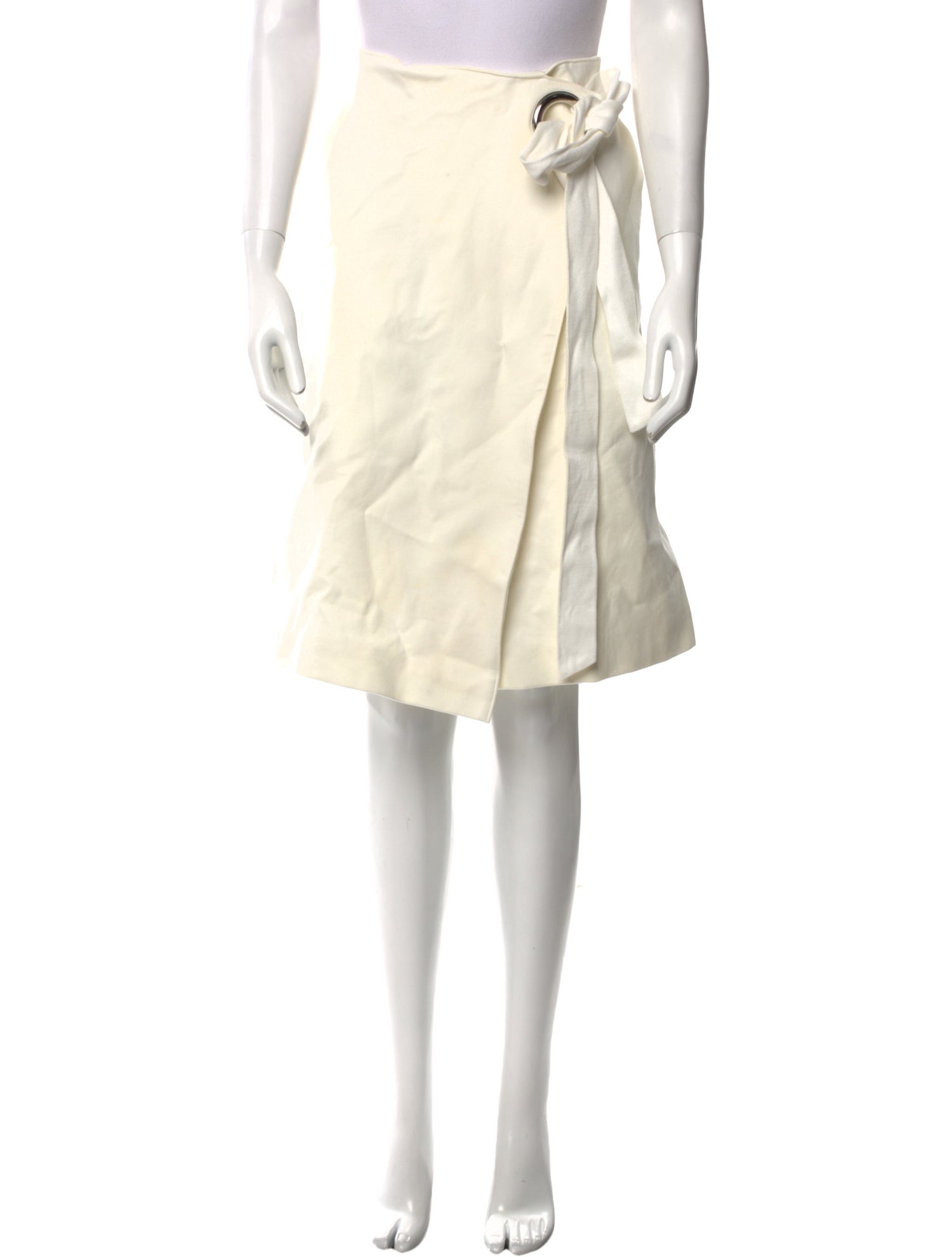 Tibi Bow Accents Knee-Length Skirt