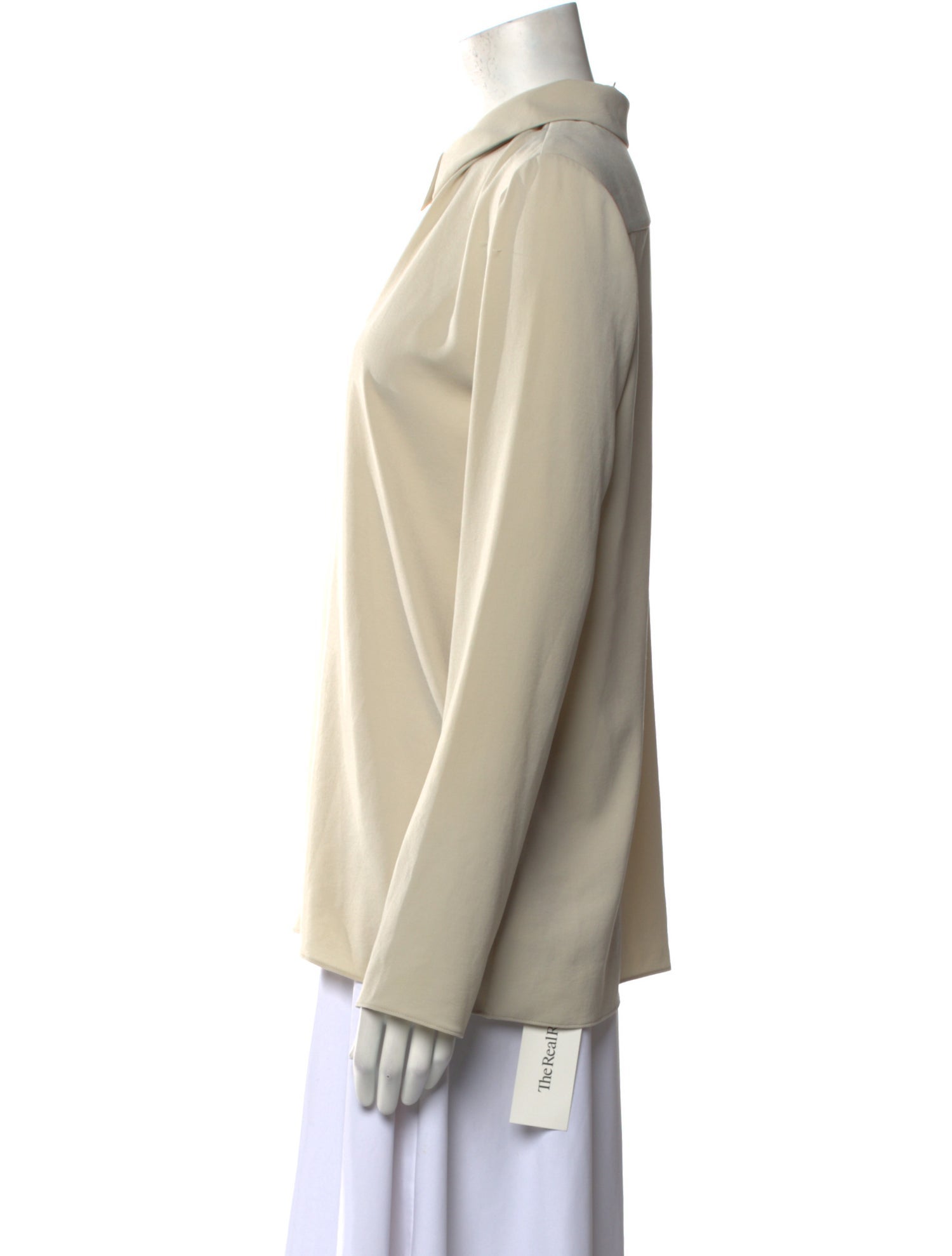 Tibi Long Sleeve Button-Up Top