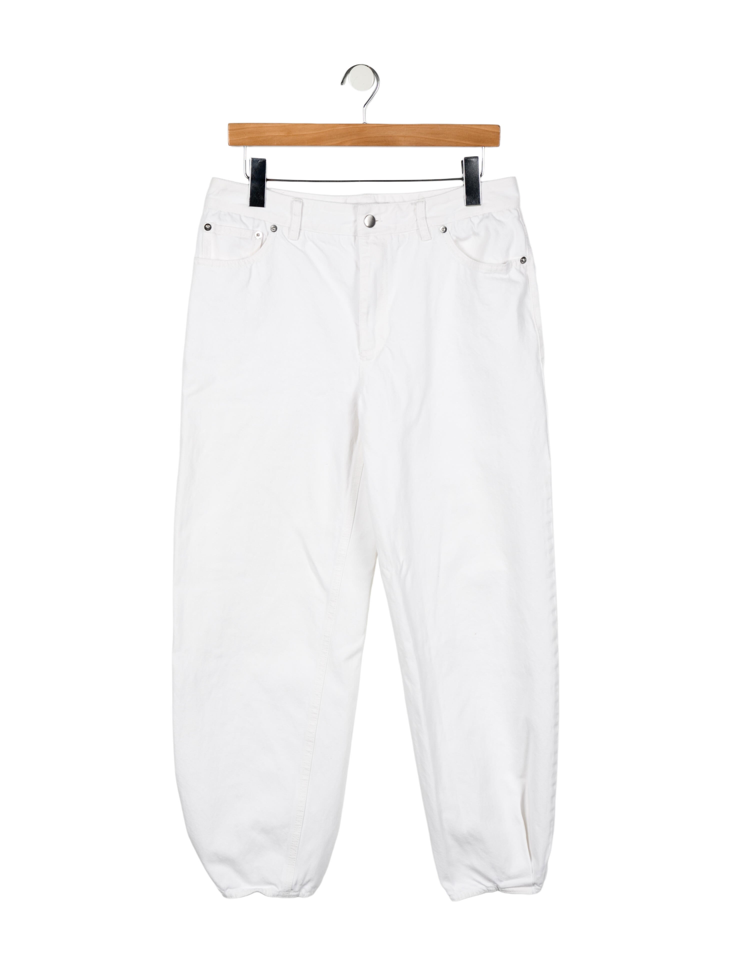 Tibi Mid-Rise Straight Leg Jeans